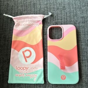 Loopy Sweet Sorbet iPhone 12 Pro Max case with pouch